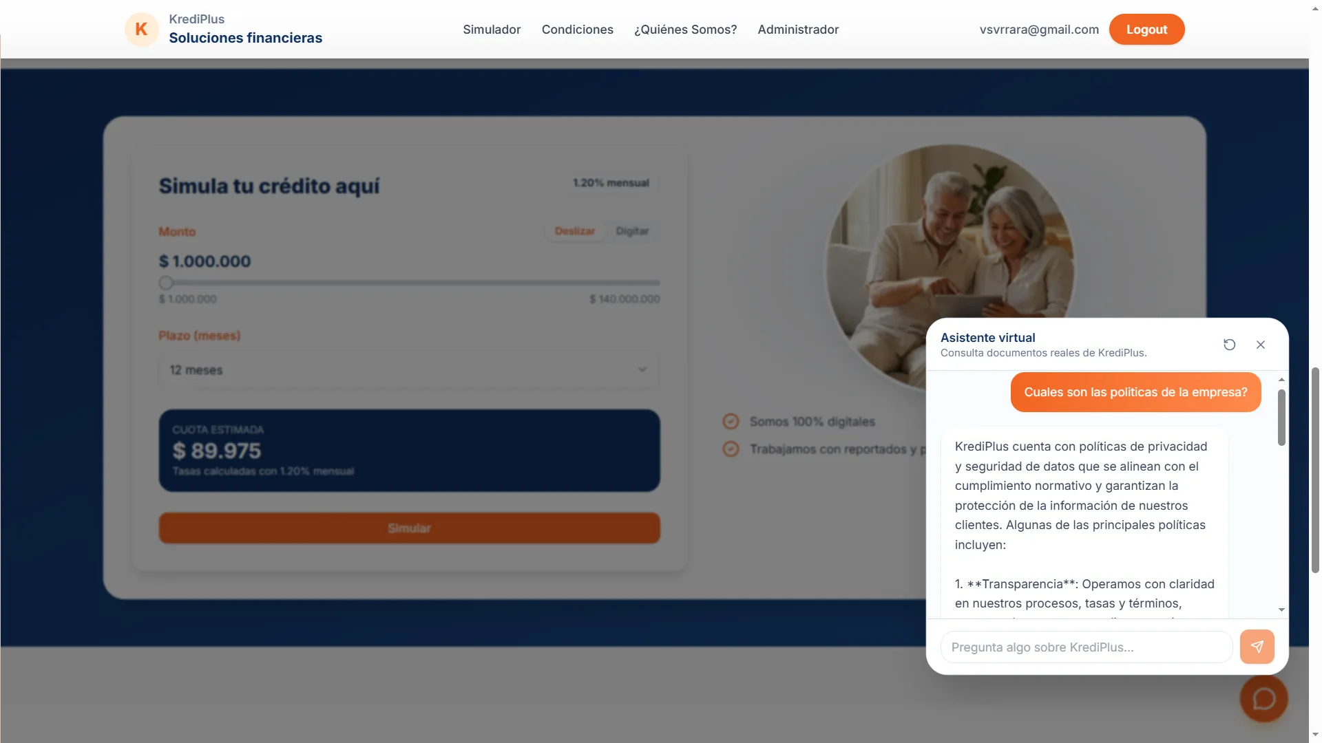 Interacción con el Chatbot RAG